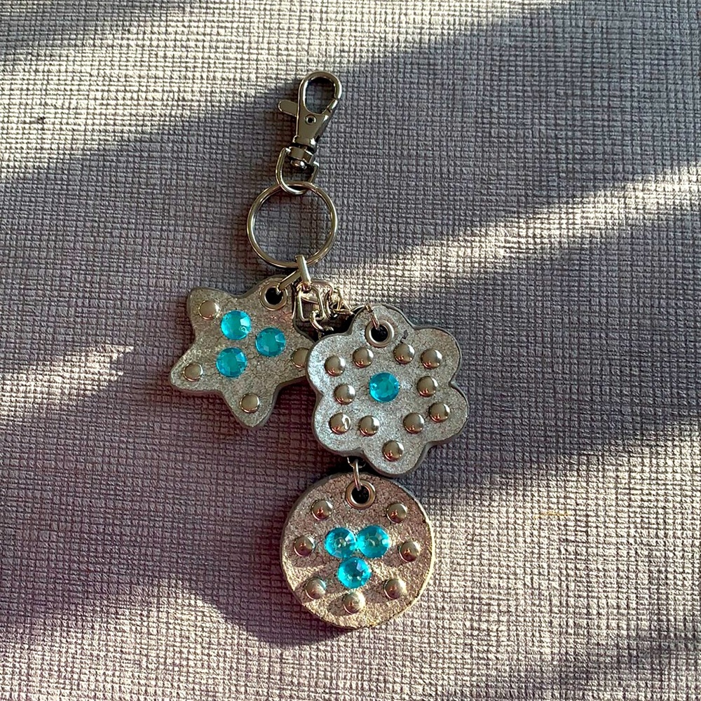 Leather keychain